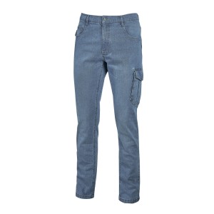 t.b.t. Abbigliamento da lavoro: Jeans blu con tasca cargo.