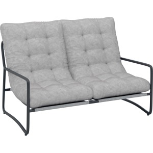 Salotto da giardino Patterson grigio chiaro 4 posti