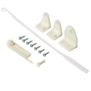 Set accessori t.b.t. per Pattumiere: staffe, viti, ganci e altre piccole parti.