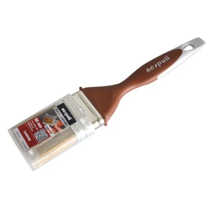 Pennello piatto per legno 50 mm manico Airtouch e contenitore