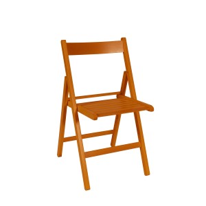 Sedia pieghevole Nancy 79x42,5x47,5 cm arancio