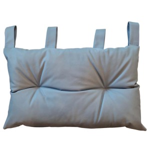 Cuscino grigio t.b.t. con passanti per il fissaggio. Cuscino decorativo per un maggiore comfort.