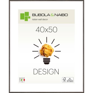 Cornice in legno nera Unika 40x50 cm, certificata FSC, per decorazioni murali moderne.