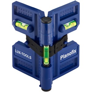 Livella angolare LUX Comfort per livellare recinzioni e tubi con 3 fiale.