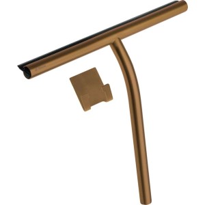 Raschietto acqua acciaio gomma con gancio Idrostile 261 mm bronzo