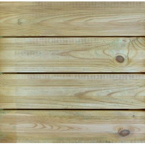 Piastrelle in legno chiaro con venature sottili per interni ed esterni.