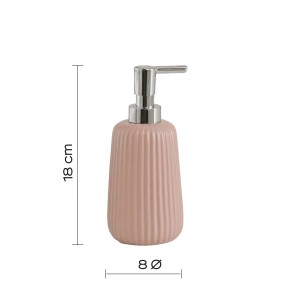 Dosasapone bagno Marika in ceramica 400ml rosa