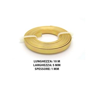 Nastro t.b.t. color oro (10 m) per applicazioni versatili.