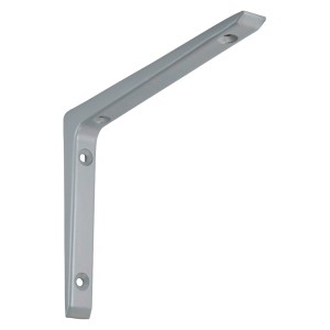 Mensola in alluminio argentato OBI Bea, 100x150mm, per fissaggio ripiani.