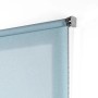Tenda a rullo t.b.t. azzurra con catenella per finestre.