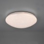 Plafoniera LED Reality Lukida bianca con effetto cielo stellato, adatta per soggiorno e camere da letto.