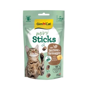 Snack per gatti Mini Sticks con tacchino e formaggio 50 g