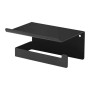 Portarotolo a parete Idrostile con ripiano 145x78 mm nero