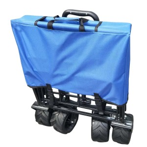 Carrello da trasporto pieghevole Verdelook 116x54x90 cm blu