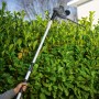 Tagliasiepi telescopica a batteria LUX A-HS-20/51T taglia siepi in giardino.