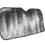 Parasole auto argentato per parabrezza, accessorio interno auto.