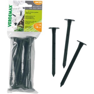 Picchetti per telo orto, confezione da 10, per fissare coperture protettive in giardino.