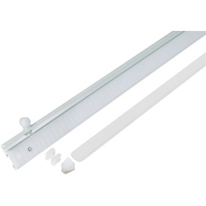 Mydeco carrello per pannelli 60 cm, bianco, in plastica e metallo per tende scorrevoli e set di stile.