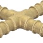 Raccordo a croce in ottone per tubi del gas, accessorio Fornelli a gas.