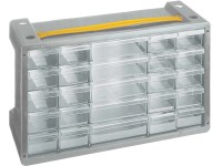 Cassettiera Portaminuterie 30 Cassetti - In Lamiera, Misure 66x37x190cm, Per Organizzare Attrezzi - Foto 7