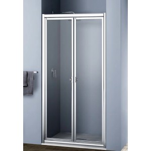 Box doccia t.b.t. con porta scorrevole, telaio argento.