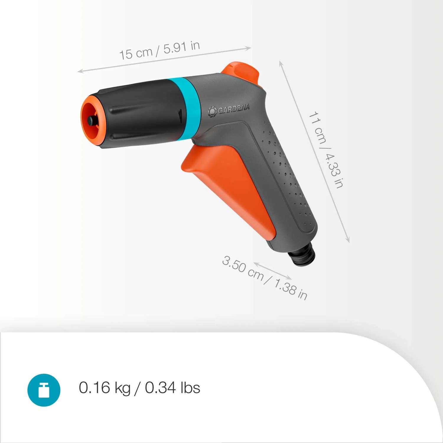 Lancia per pulizia Gardena Classic getto con flusso regolabile_17