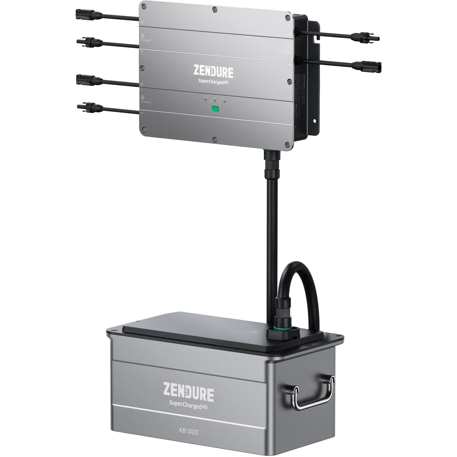 Batteria Zendure SolarFlow AB1000 per impianto solare da balcone, 960 Wh, tecnologia al litio ferro fosfato.