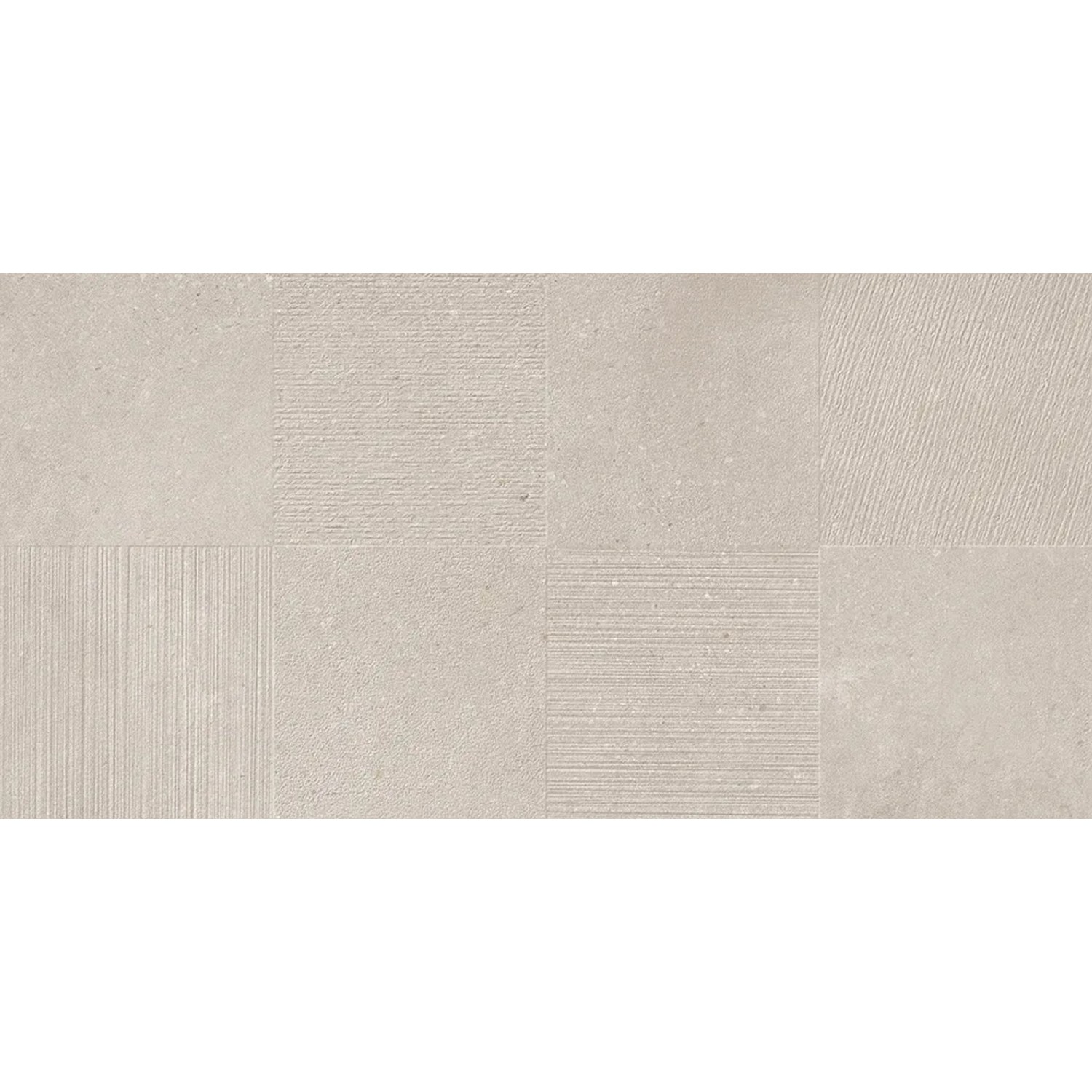 Piastrella per pavimento in gres porcellanato, 60x30 cm, effetto osso con superficie opaca e varie texture.