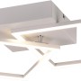 Moderna plafoniera LED bianca Trail con elementi orientabili.