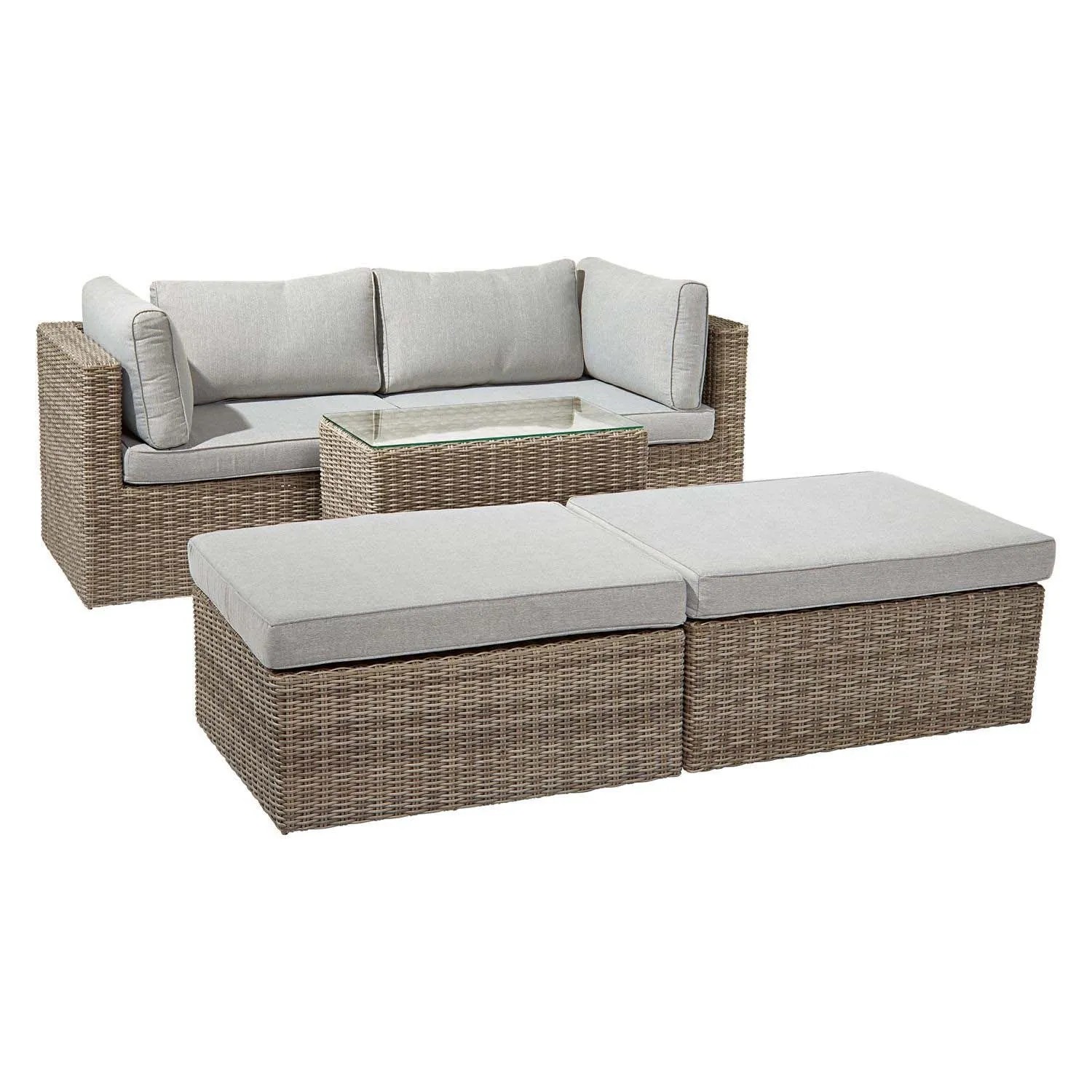 Salotto da giardino Olea in polyrattan sabbia 3 posti_12