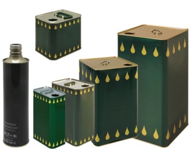 Lattina Per Olio D'Oliva 3 Lt - Banda Stagnata Con Tappo Ermetico Confezione 693564