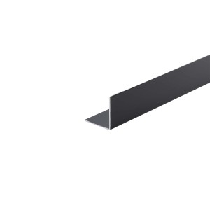 Angolare alluminio vernicciato nero 30x30x1000 mm