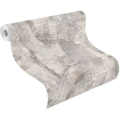 Carta da parati non tessuta Rasch Composition Graphik grigio 10,05x0,53 m