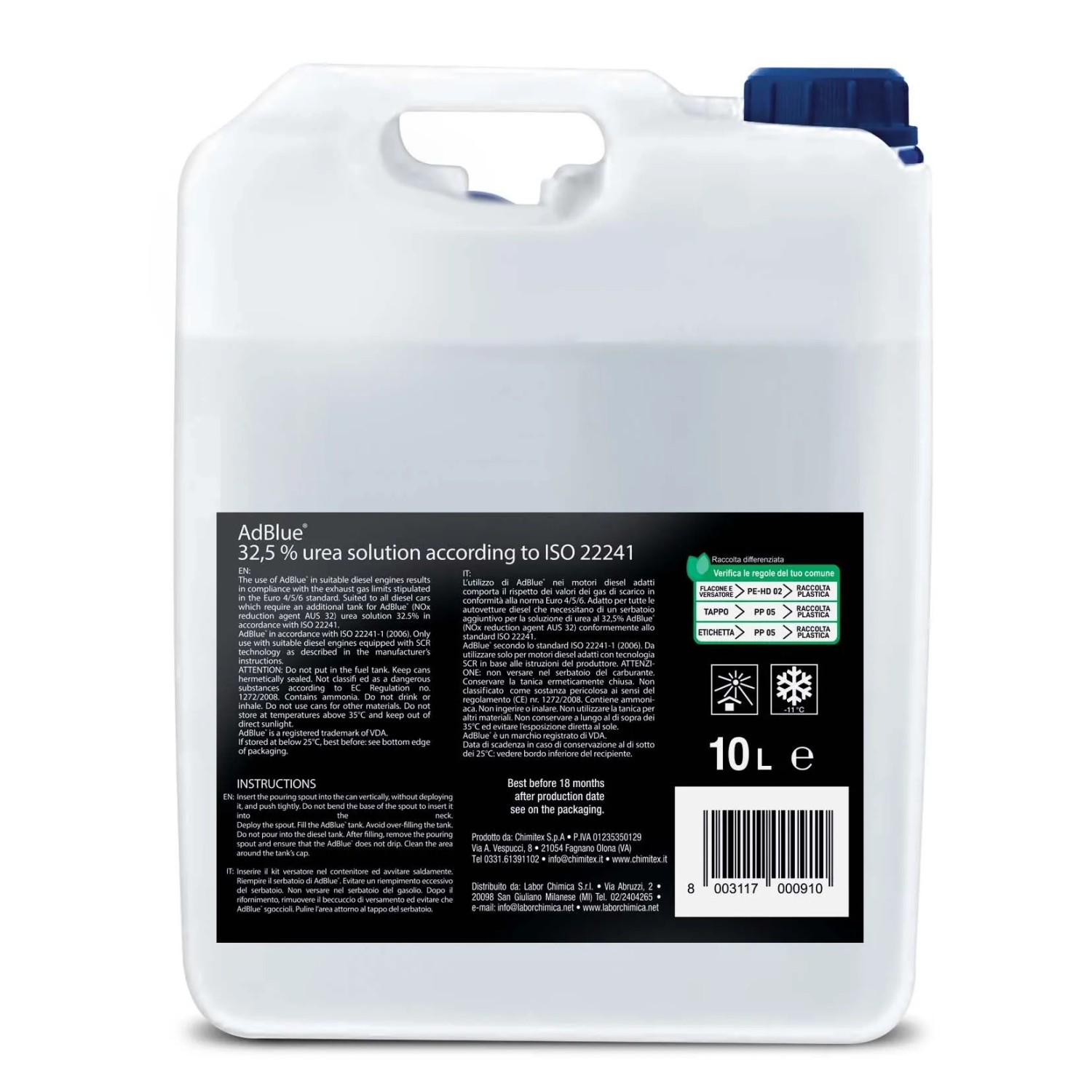 Soluzione Ureica AdBlue 32,5% diesel 10 l_2