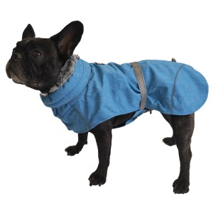 Cappotto blu per cani t.b.t. per cani di piccola taglia, categoria abbigliamento per cani.