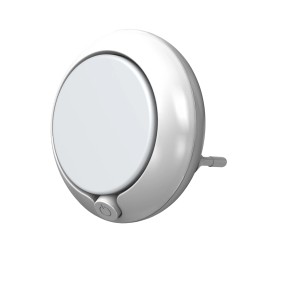 Luce notturna a LED Ledvance Lunetta Round bianca con sensore, diametro 6 cm.