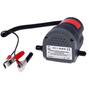 Pompa olio 12V per auto, barca e altro con morsetti e cavo.