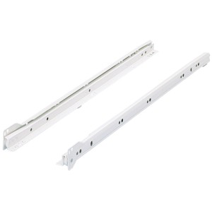 Guide a rulli Hettich, 300mm, bianco, per cassetti fino a 20kg.