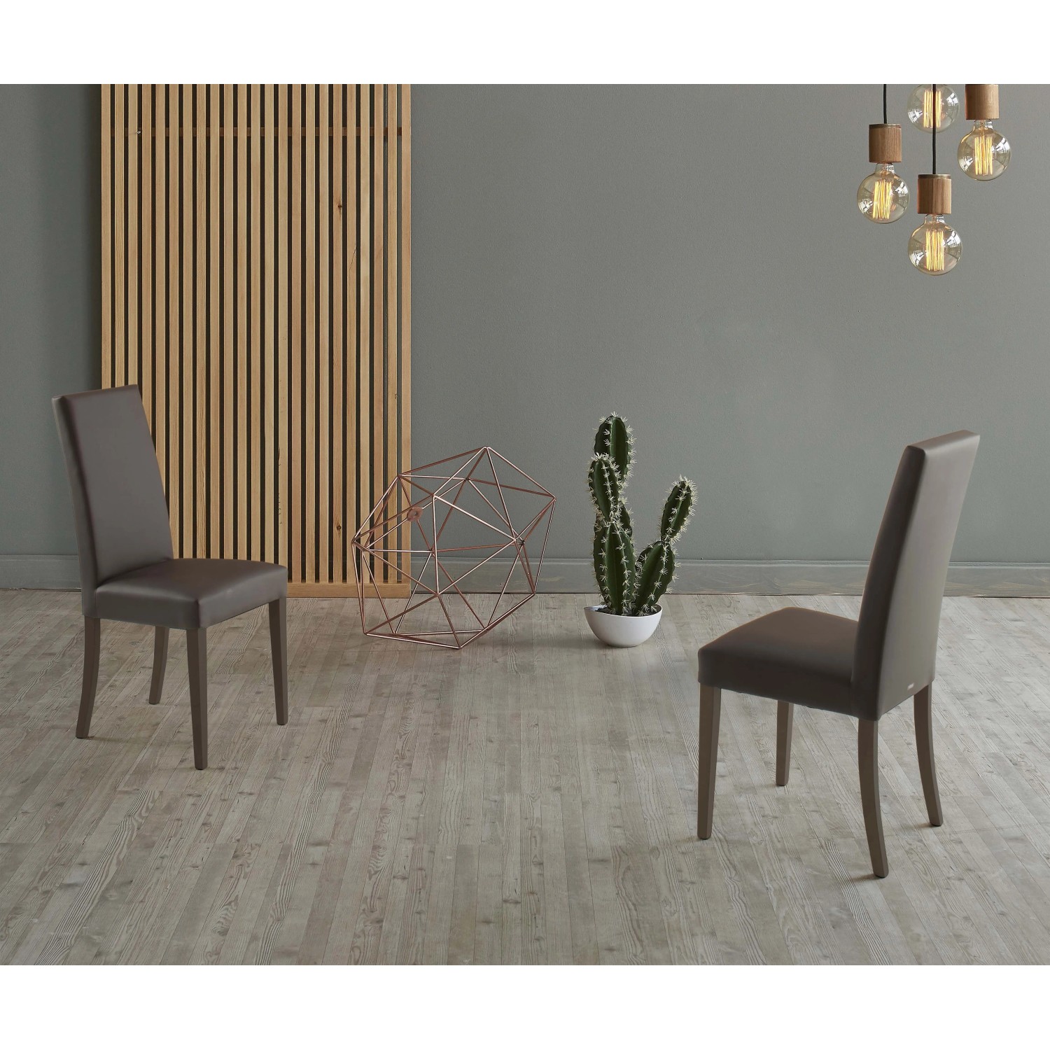 Sedia Nancy 101x47x47 cm Marrone_2