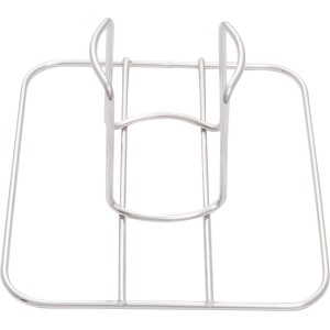 Supporto Char-Broil Grill+ in acciaio inox per pollo alla birra.