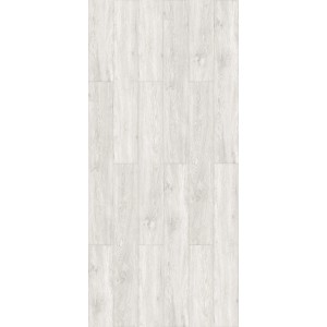 Pavimento vinilico chiaro effetto legno per interni.