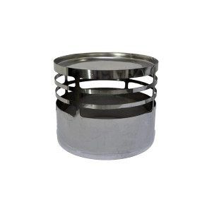 Copertura per tubi di scarico in acciaio inox, parte della categoria fumisteria e accessori.