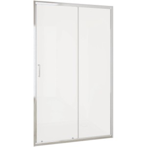 Box doccia t.b.t. con porta scorrevole e telaio in metallo.