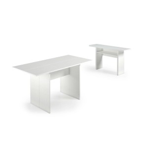 Due tavoli/tavolini bianchi t.b.t. dal design moderno.