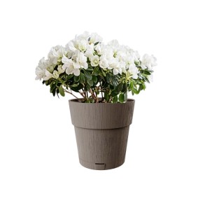 Vaso per piante plastica riciclata Tortora Ø 20 cm