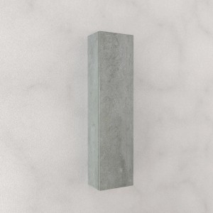 Mobile bagno sospeso t.b.t. grigio su parete bianca. Design semplice per il tuo bagno.