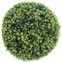 Pianta artificiale verde a forma di sfera per decorazione giardino.