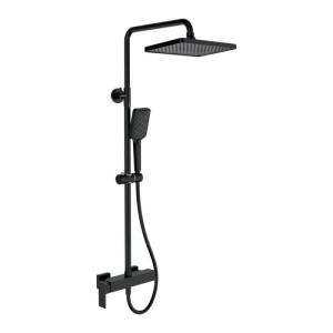 Colonna doccia miscelatore Idrostile supporto orientabile 190x280 mm nero
