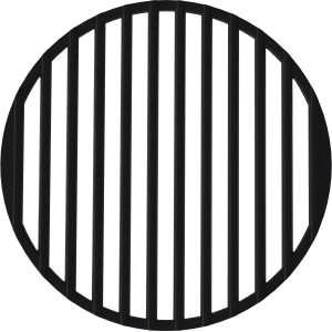 Griglia modulare in ghisa per barbecue a carbonella Jamestown Jaxon.