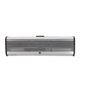 Ventilatore t.b.t. argentato con lamelle orizzontali per OBI.